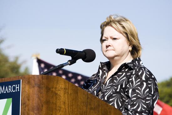 Hair at the National Equality March - Judy Shepard