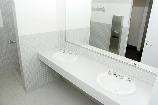 John Stamos Dressing Room - Bathroom Before