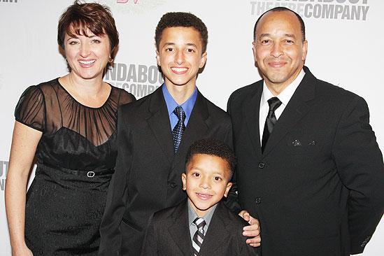 Bye Bye Birdie Opening Night - JC Montgomery - wife - sons