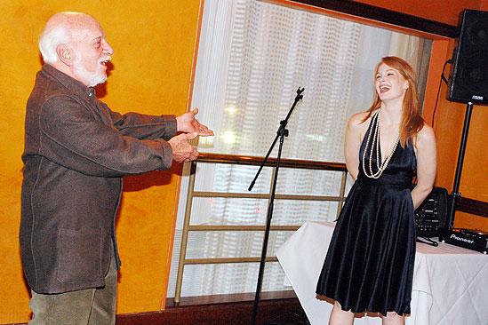 Kate Baldwin CD release – Hal Prince – Kate Baldwin (onstage)