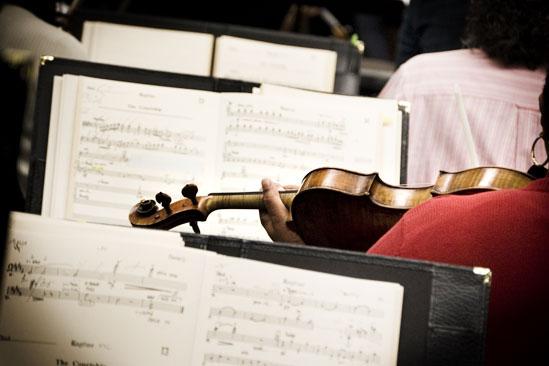 Ragtime Sitzprobe – music stands