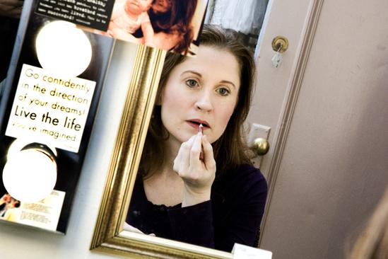 Ragtime First Preview – Christiane Noll (lipstick)