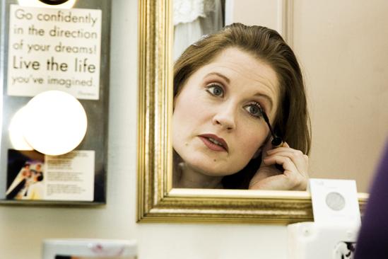 Ragtime First Preview – Christiane Noll (eye makeup)