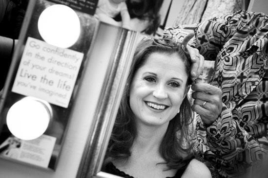 Ragtime First Preview – Christiane Noll (pin curls)
