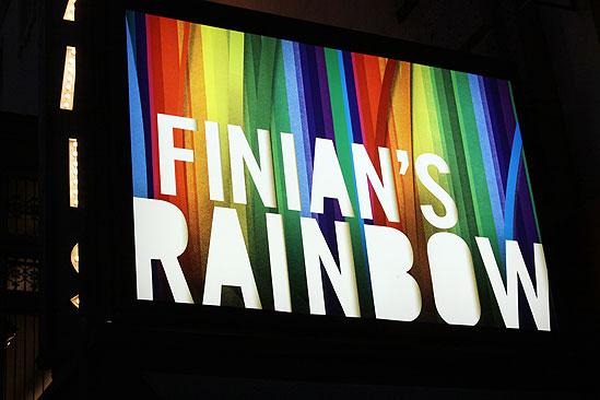 Finian’s Rainbow opening – sign