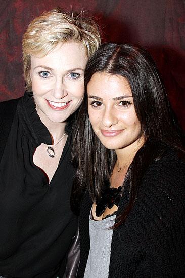 Glee Visits Love, Loss and What I Wore – Jane Lynch – Lea Michele