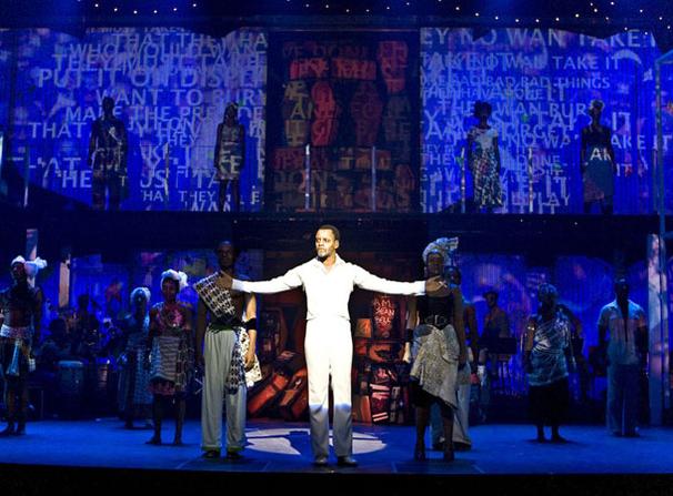Fela - Show Photos - Kevin Mambo (white suit)