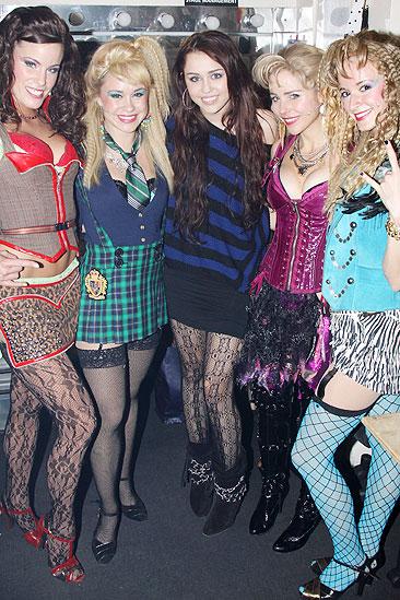 Miley Cyrus at Rock of Ages – Katherine Tokarz - Becca Tobin - Miley Cyrus - Kerry Butler - Emily Padgett