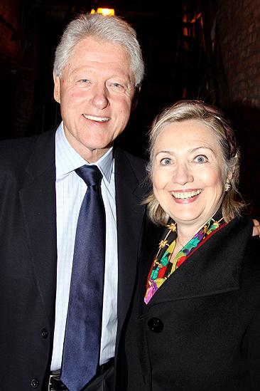 The Clintons at The 39 Steps - Bill Clinton - Hillary Clinton