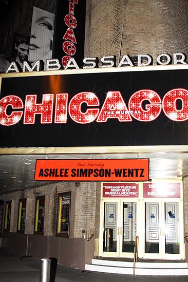 Ashlee Simpson Chicago opening – marquee