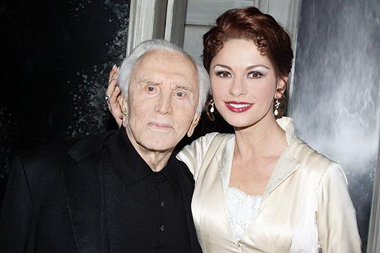 Kirk Douglas at A Little Night Music - Kirk Douglas - Catherine Zeta-Jones head shot