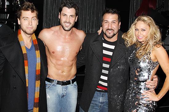 Joey Fatone and Lance Bass at Burn the Floor – Lance Bass – Maksim Chmerkovskiiy – Joey Fatone – Kym Johnson