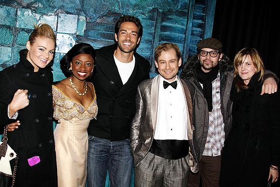 Zachary Levi at Memphis - Caitlin Crosby - Montego Glover - Zachary Levi - Chad Kimball - Justin Theroux - girlfriend