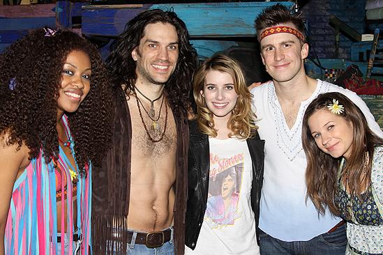 Emma Roberts at Hair – Sasha Allen – Will Swenson – Emma Roberts – Gavin Creel – Vanessa Ray