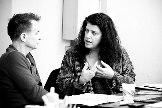 Next Fall Rehearsal - Geoffrey Nauffts - Sheryl Kaller