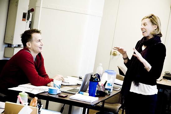 Next Fall Rehearsal - Geoffrey Nauffts - Maddie Corman