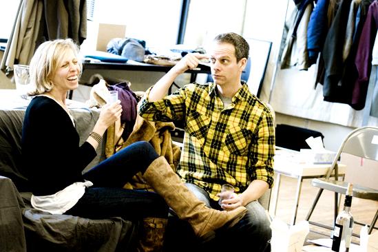 Next Fall Rehearsal - Maddie Corman - Patrick Breen couch