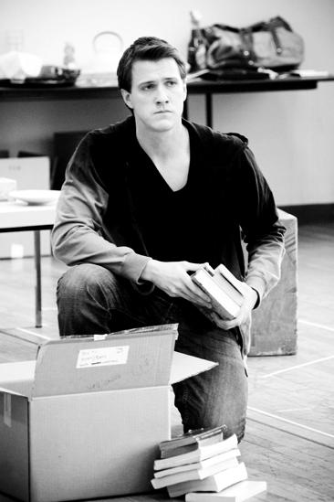 Next Fall Rehearsal - Patrick Heusinger angry