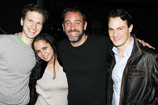 Trey Parker at Jersey Boys – Sebastian Arcelus – Trey Parker – girlfriend Boogie Tillmon – Matt Bogart