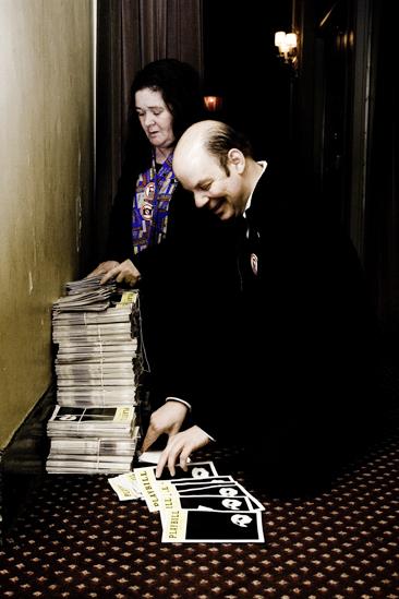 Day in the Life of Phantom of the Opera – stuffing playbills