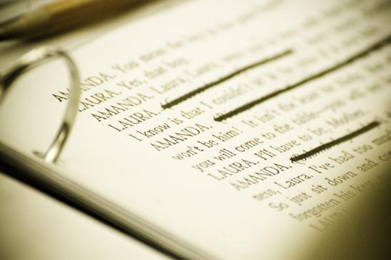 The Glass Menagerie Rehearsal – script