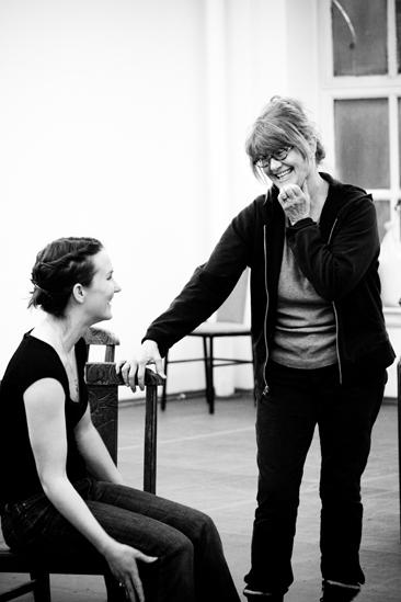 The Glass Menagerie Rehearsal – Keira Keeley – Judith Ivey laugh