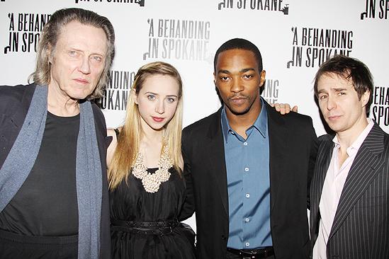 Behanding in Spokane Opening Night – Christopher Walken – Zoe Kazan – Anthony Mackie – Sam Rockwell (party)