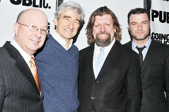 The Public Theater Groundbreaking - Andrew D. Hamingson - Sam Waterston - Oskar Eustis - Liev Schreiber