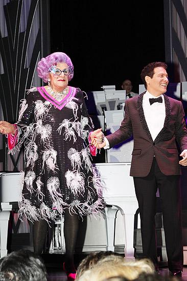 All About Me opening – cc – Dame Edna – Michael Feinstein