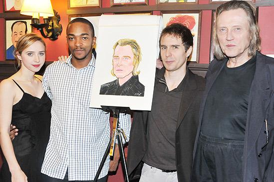 Christopher Walken at Sardi’s – Zoe Kazan – Anthony Mackie – Sam Rockwell – Christopher Walken