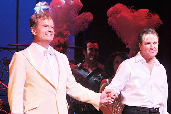 La Cage aux Folles Opening Night – Kelsey Grammer – Douglas Hodge (curtain call)