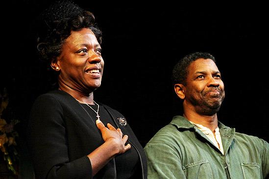 Fences Opening Night – Viola Davis – Denzel Washington (curtain call)