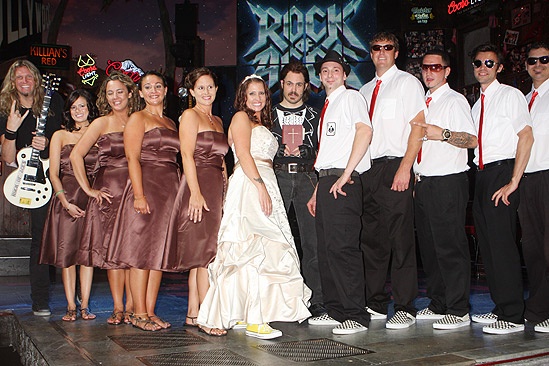 Rock of Ages wedding – bridal party – groomsmen – Mitch Jarvis