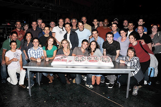 Jersey Boys 2,000th Performance – ensemble