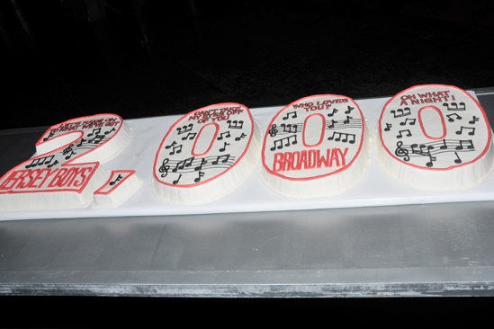 Jersey Boys 2,000th Performance – cake