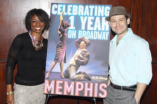 Memphis First Anniversary on Broadway – Montego Glover – Chad Kimball (sign)