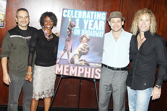Memphis First Anniversary on Broadway – Joe DiPietro – Chad Kimball – Montego Glover – David Bryan