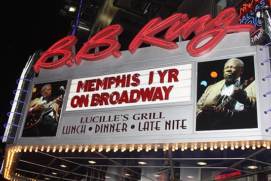 Memphis First Anniversary on Broadway – sign