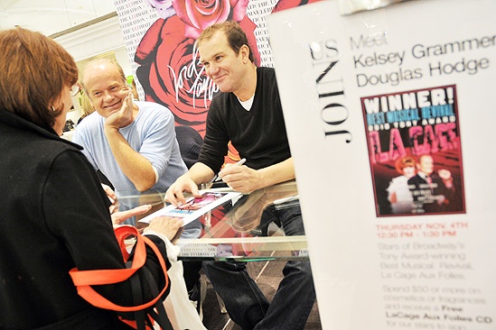 La Cage CD Signing – Kelsey Grammer – Douglas Hodge (table)