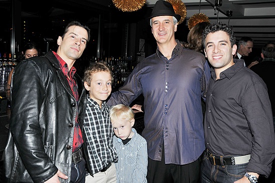 Jersey Boys Fifth Anniversary – Mark Lotito – son Luca – son Giovanni – Dominic Nolfi – Jarrod Spector