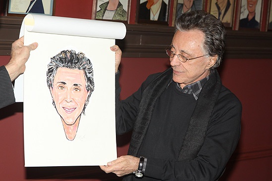 Jersey Boys at Sardi’s – Frankie Valli (unveiling)