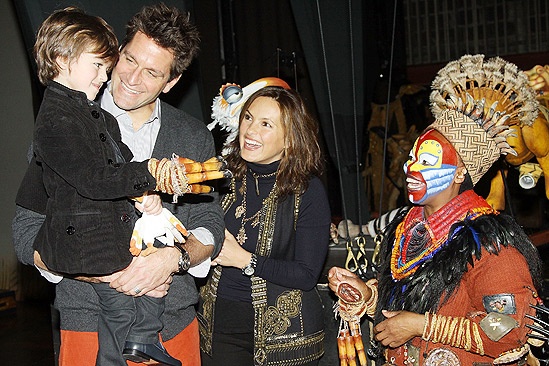 Mariska Hargitay at The Lion King – August Hermann – Peter Hermann – Mariska Hargitay – Tshidi Manye