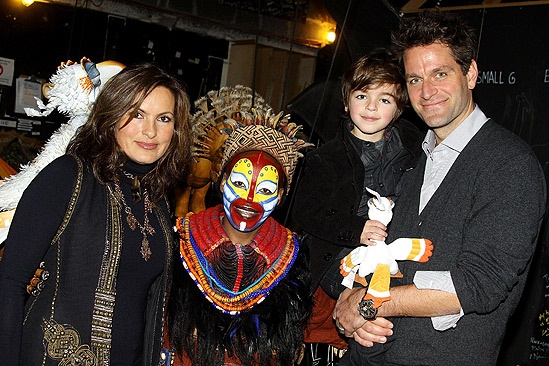 Mariska Hargitay at The Lion King – Mariska Hargitay – Tshidi Manye – August Hermann – Peter Hermann