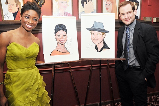 Chad and Montego Sardi’s caricatures – Montego Glover – Chad Kimball (with portraits)
