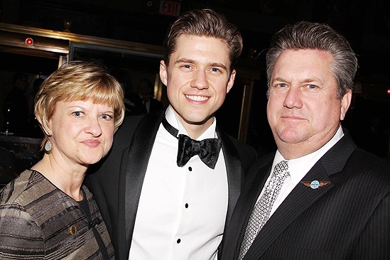 Catch Me If You Can Opening Night – Aaron Tveit – parents