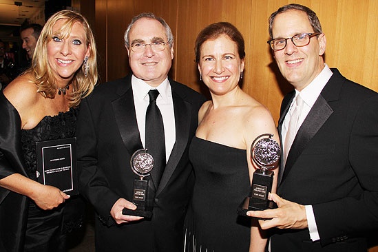 2011 Tony Awards Winners Circle – Sydney Beers, Todd Haimes - Julia Levy - Harold Wolpert 