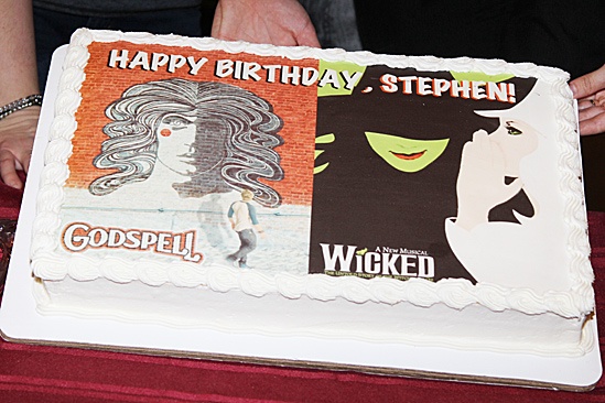 Stephen Schwartz’s Birthday with Wicked and Godspell -  cake