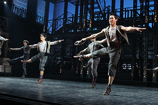 Newsies – Opening Night – Aaron J. Albano – Alex Wong – cast