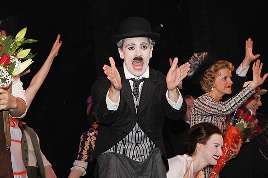 Chaplin – Opening Night – Rob McClure – Erin Mackey – Jenn Colella