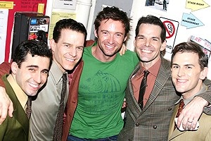 Hugh Jackman at Jersey Boys - John Lloyd Young - Christian Hoff - Hugh Jackman - J.Robert Spencer - Daniel Reichard